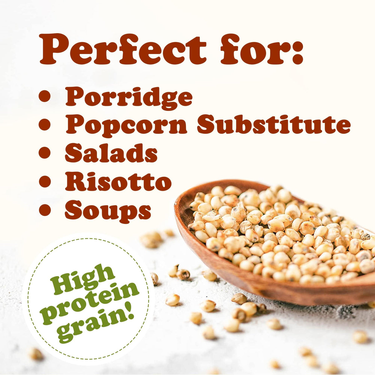 Organic Italian White Whole Grain Sorghum