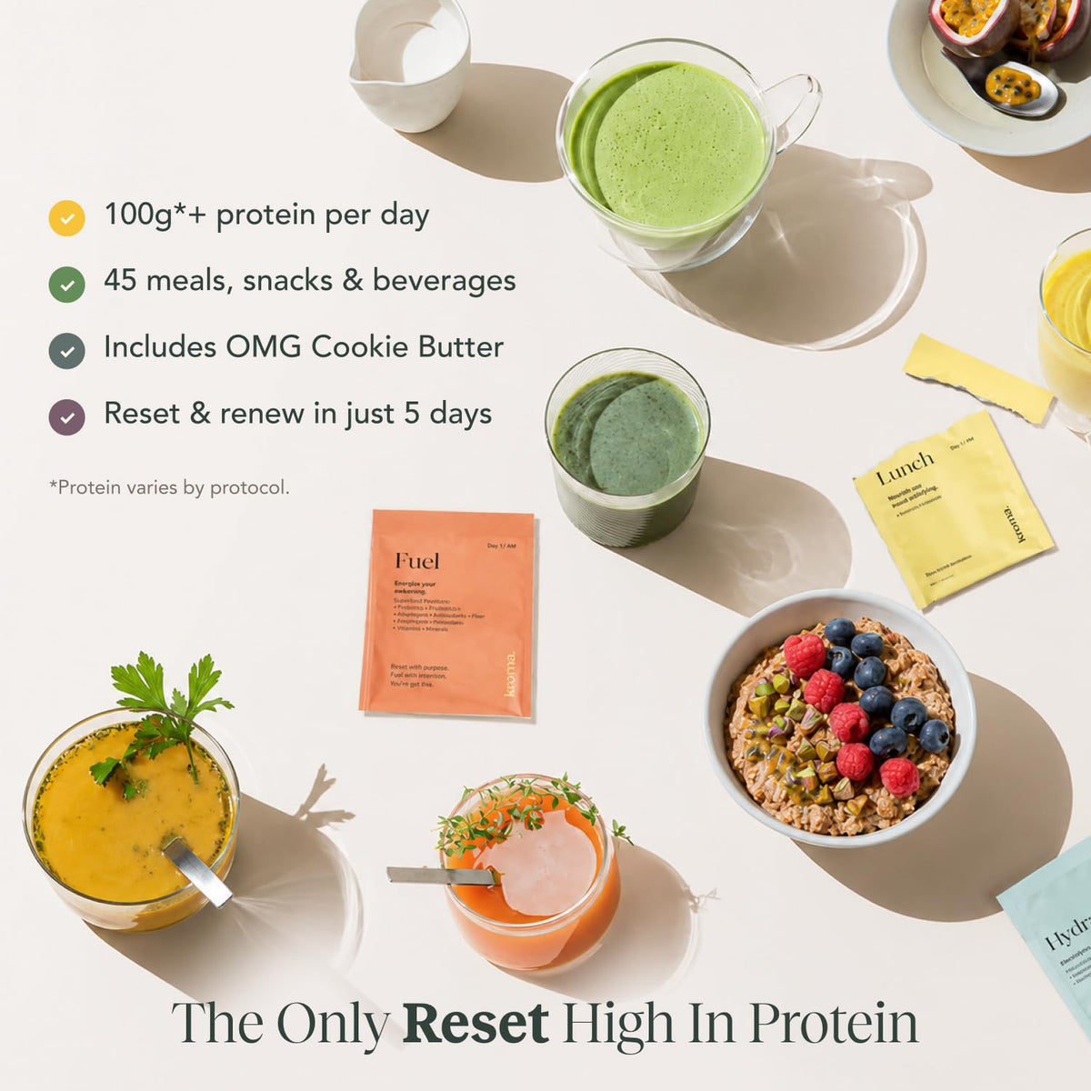 KROMA. 5-Day Reset Fasting Kit, Meal Replacement Plan, Signature Edition