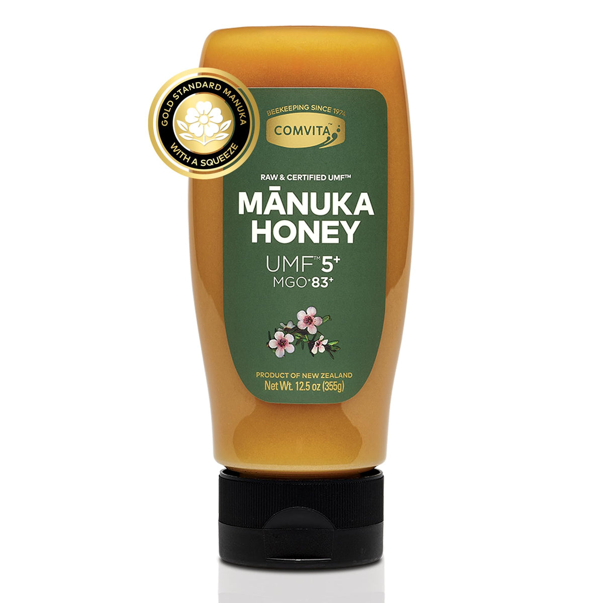 UMF 5+ Manuka Honey MGO 83+ – Raw & Unpasteurized