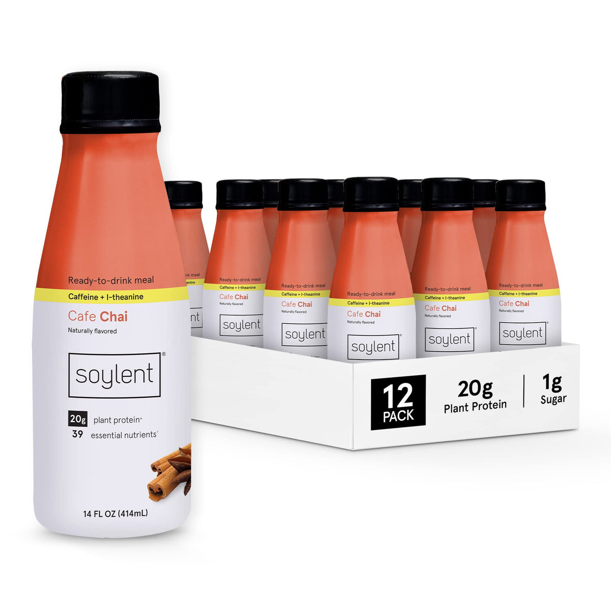 Soylent Meal Replacement Shake, Ready-to-Drink Plant Based Protein Drink