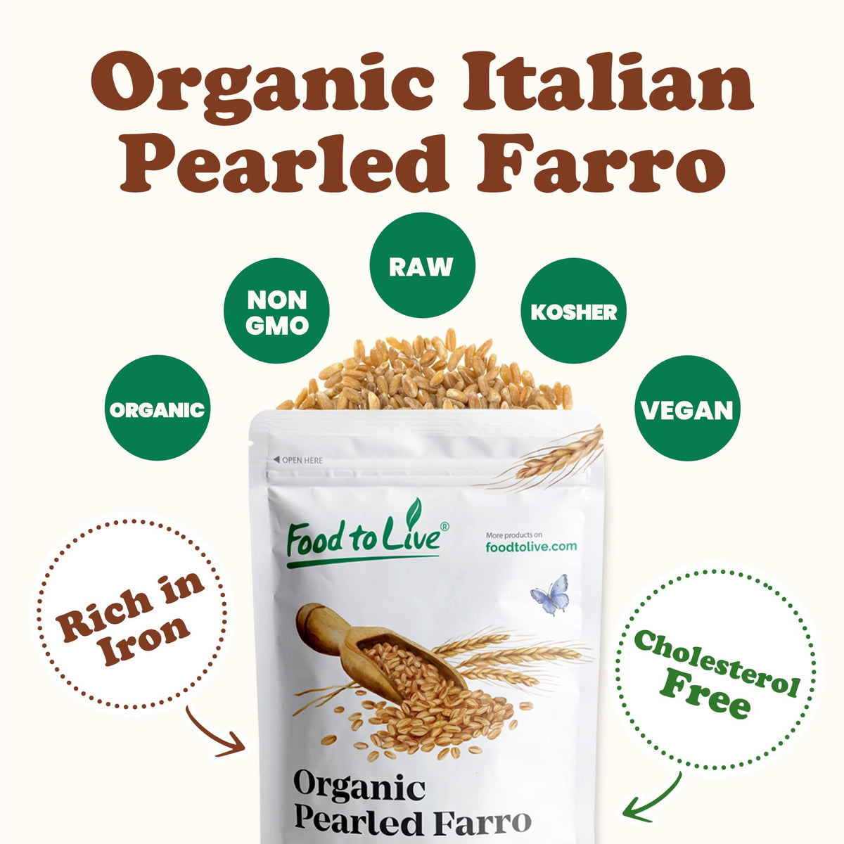 Italian Organic Pearled Farro