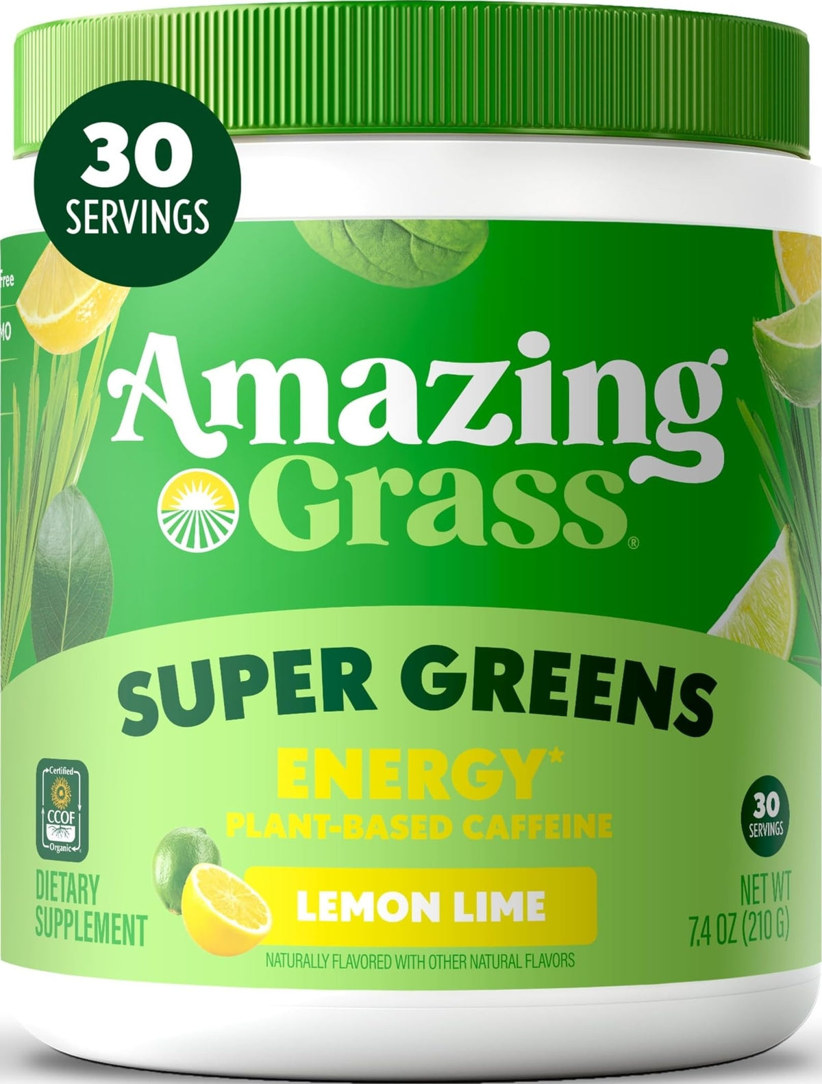 Super Greens Energy Powder with Yerba Mate & Green Tea