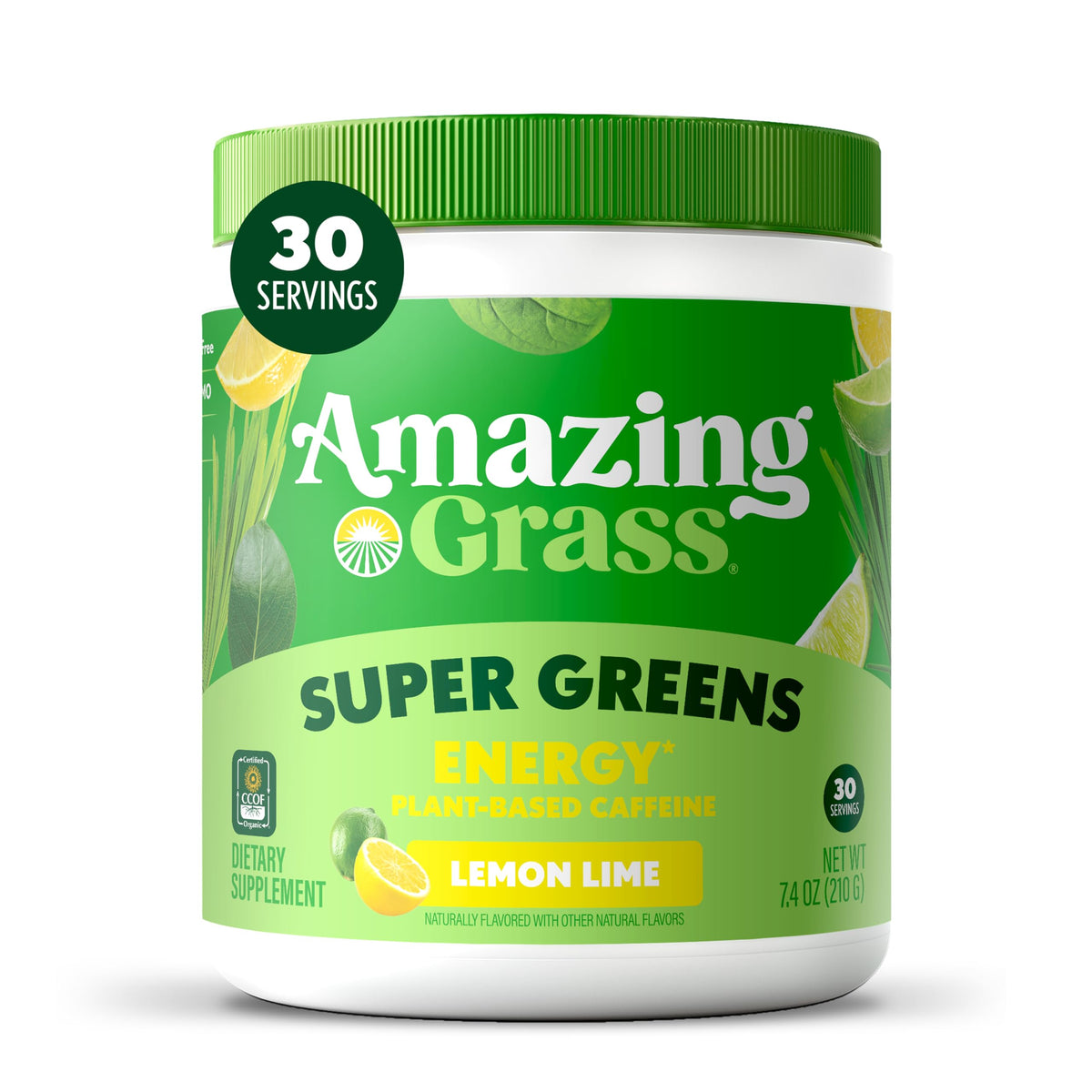 Super Greens Energy Powder with Yerba Mate & Green Tea