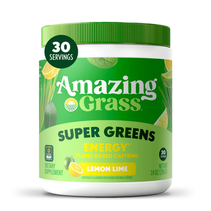Super Greens Energy Powder with Yerba Mate & Green Tea
