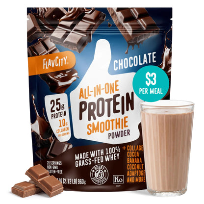 FlavCity Grass Fed Whey Protein Powder