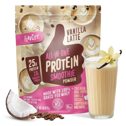 FlavCity Grass Fed Whey Protein Powder