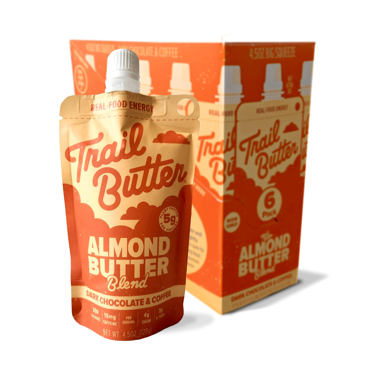 Nut Butter Energy Pouches – Protein Snack, 4.5 oz, 6 Pack
