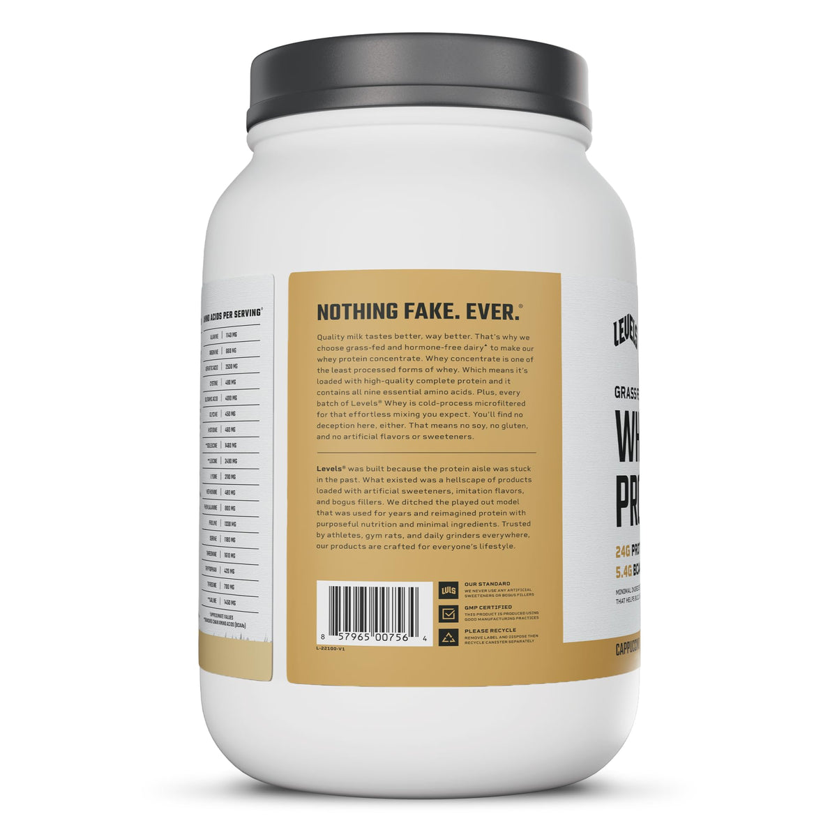 Levels 100% Grass Fed Whey Protein Concentrate