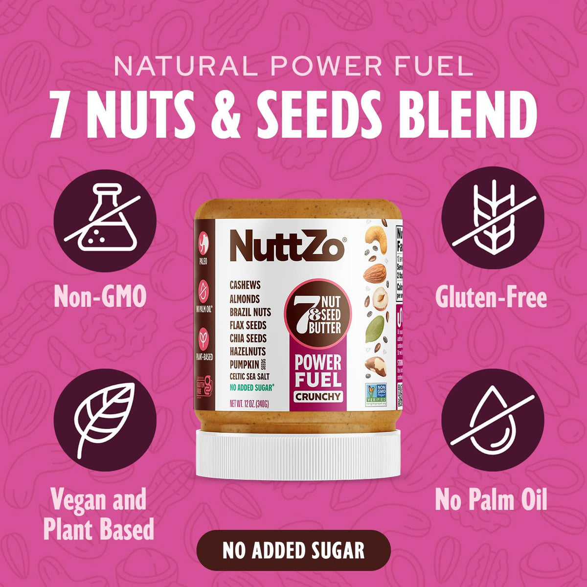 Seven-Nut & Seed Butter – Paleo, Keto & No Added Sugar