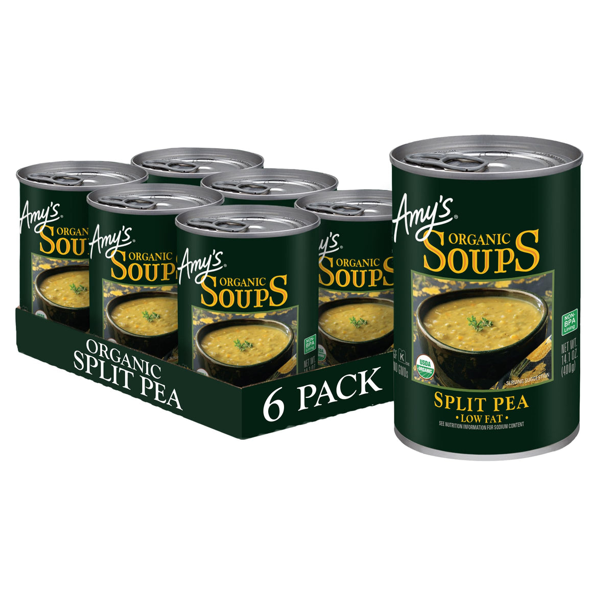 Amy's Soup, Vegan Split Pea Canned Soup