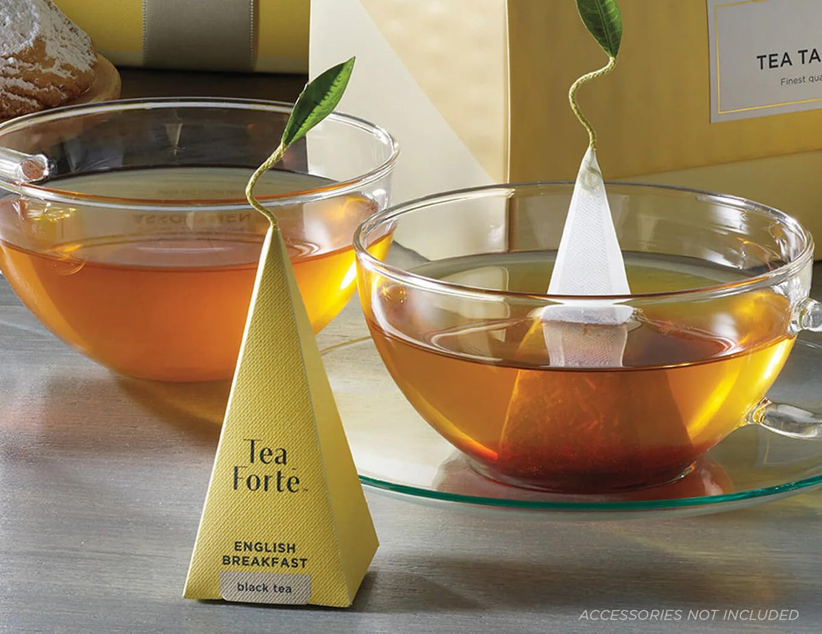 Premium Tea Chest Gift Set – 40 Pyramid Tea Infuser Bags