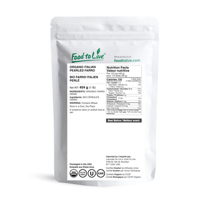 Italian Organic Pearled Farro