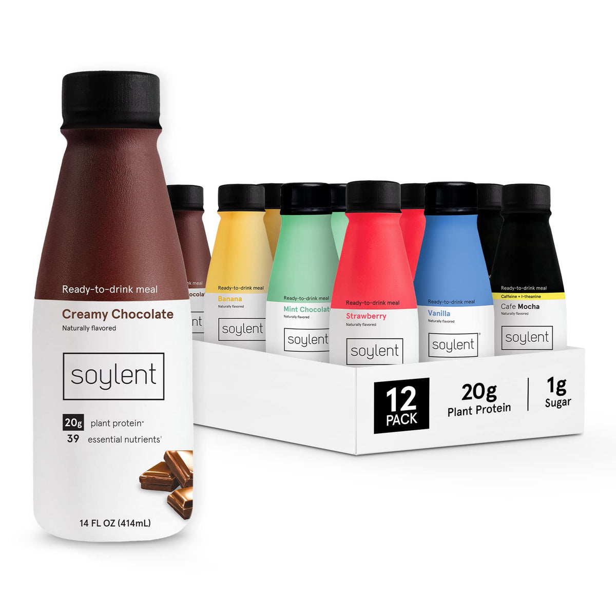 Soylent Meal Replacement Shake, Ready-to-Drink Plant Based Protein Drink
