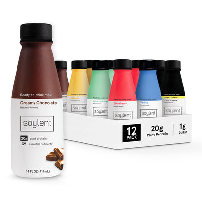 Soylent Meal Replacement Shake, Ready-to-Drink Plant Based Protein Drink