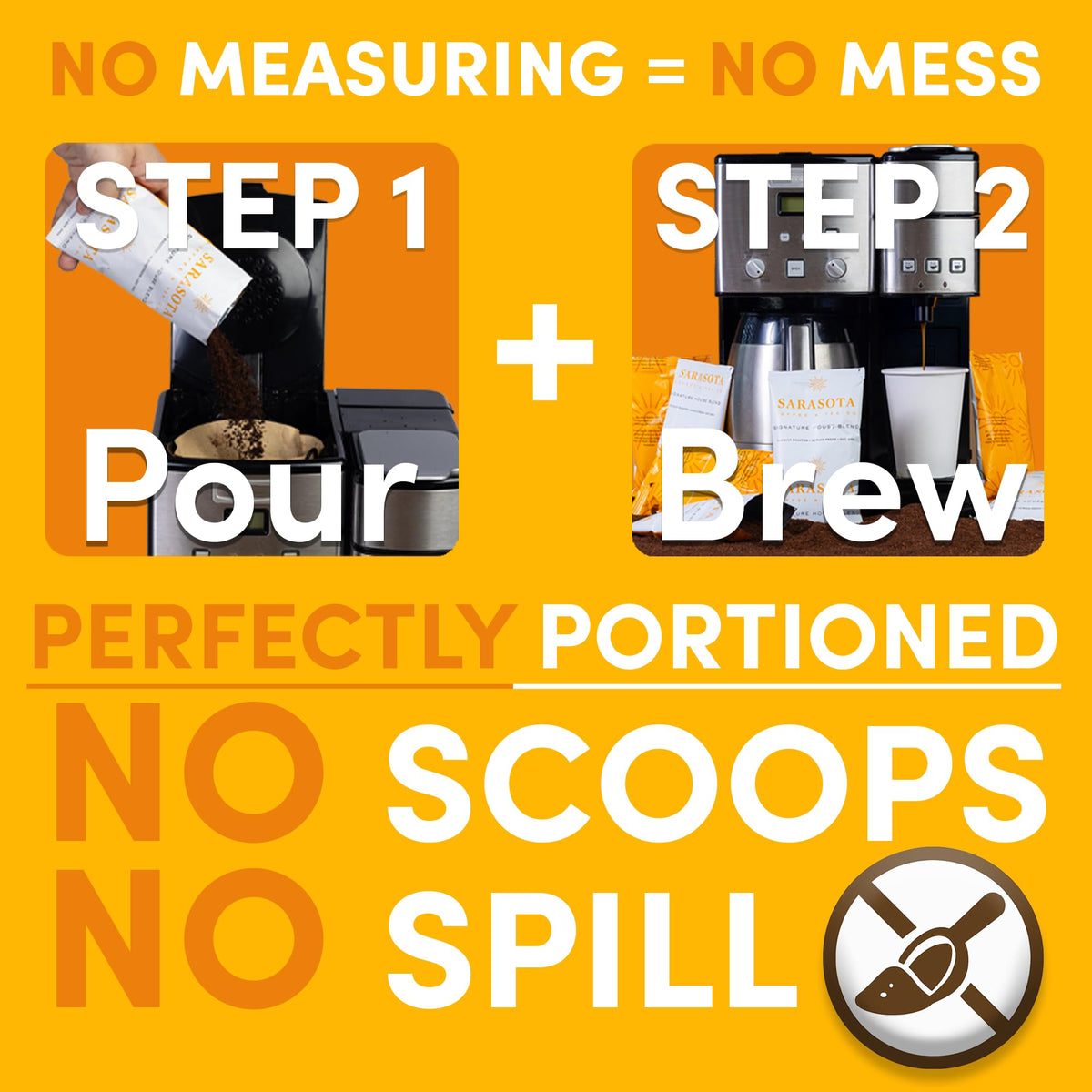 Low-Acid Decaf Flavored Ground Coffee – Premeasured Packs