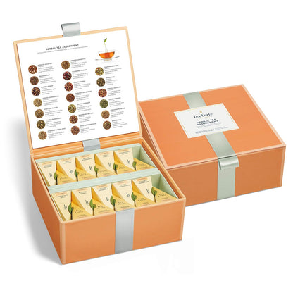 Premium Tea Chest Gift Set – 40 Pyramid Tea Infuser Bags