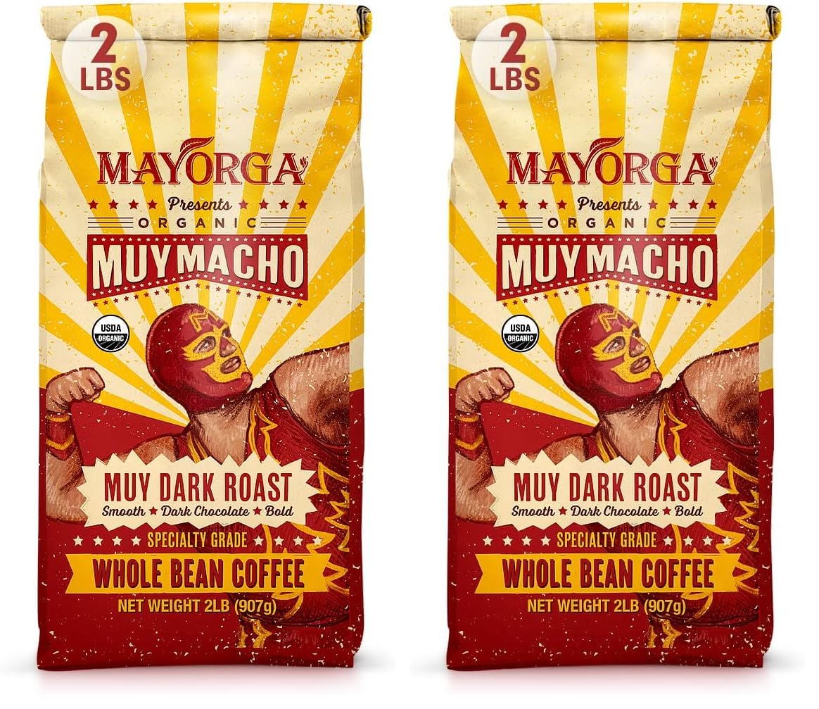 Mayorga Organics Cubano Roast Beans - 100% Arabica Whole Coffee Beans