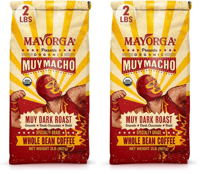 Mayorga Organics Cubano Roast Beans - 100% Arabica Whole Coffee Beans