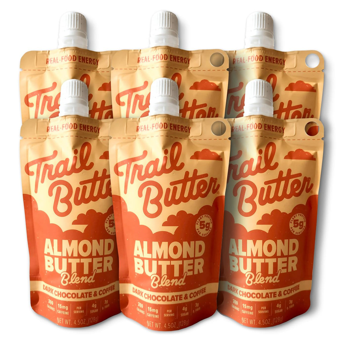 Nut Butter Energy Pouches – Protein Snack, 4.5 oz, 6 Pack