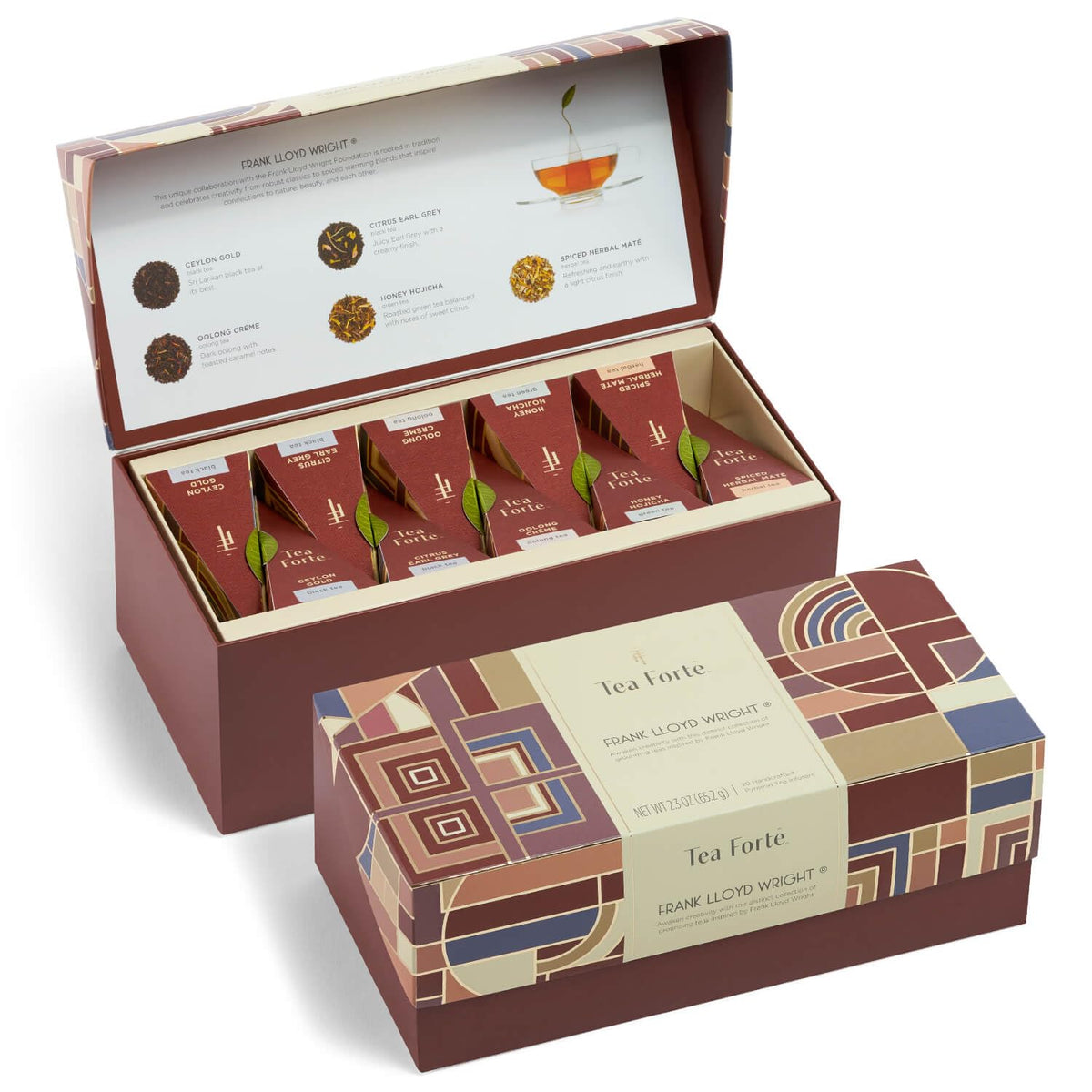 Premium Tea Sampler Gift Box – 20 Assorted Pyramid Infusers
