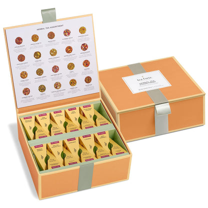 Premium Tea Chest Gift Set – 40 Pyramid Tea Infuser Bags