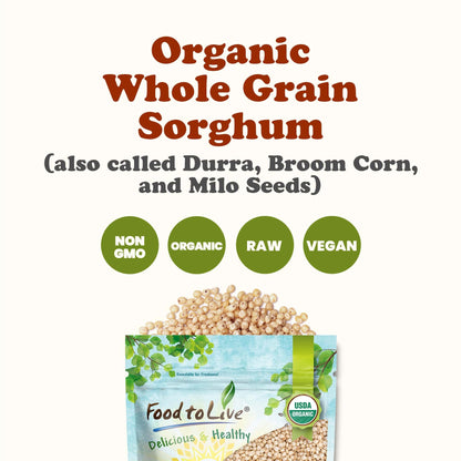 Organic Italian White Whole Grain Sorghum
