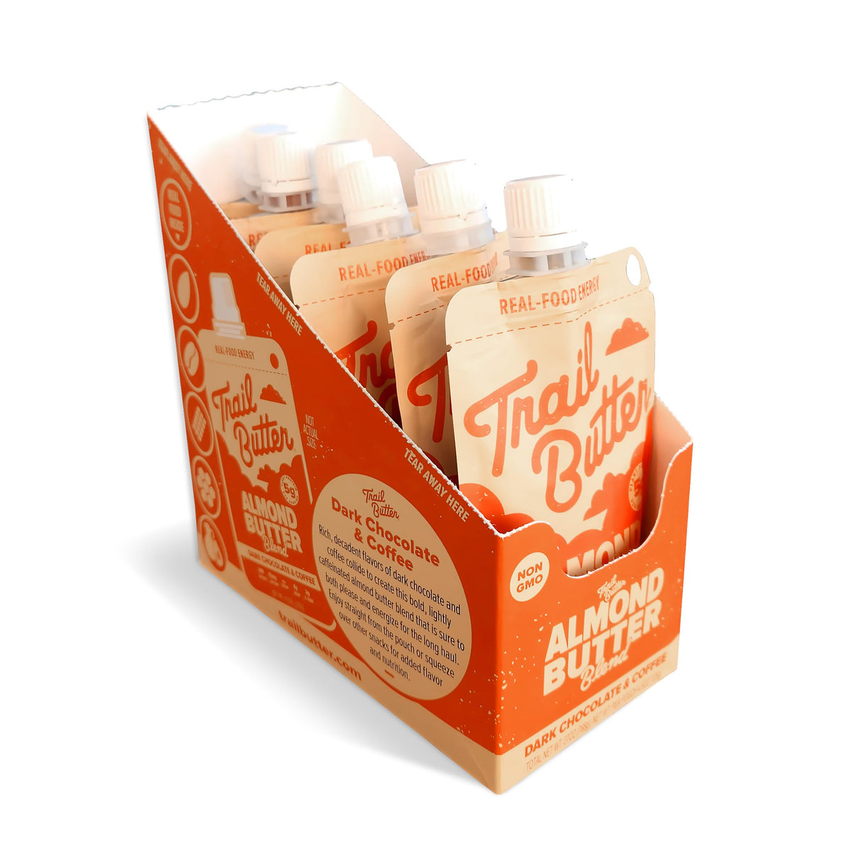 Nut Butter Energy Pouches – Protein Snack, 4.5 oz, 6 Pack