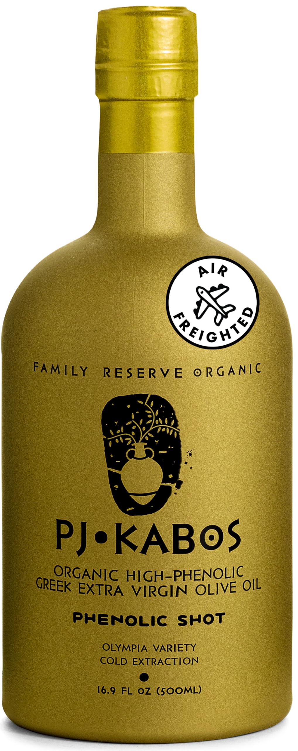Organic Greek Extra Virgin Olive Oil – High Phenolic, 16.9 oz