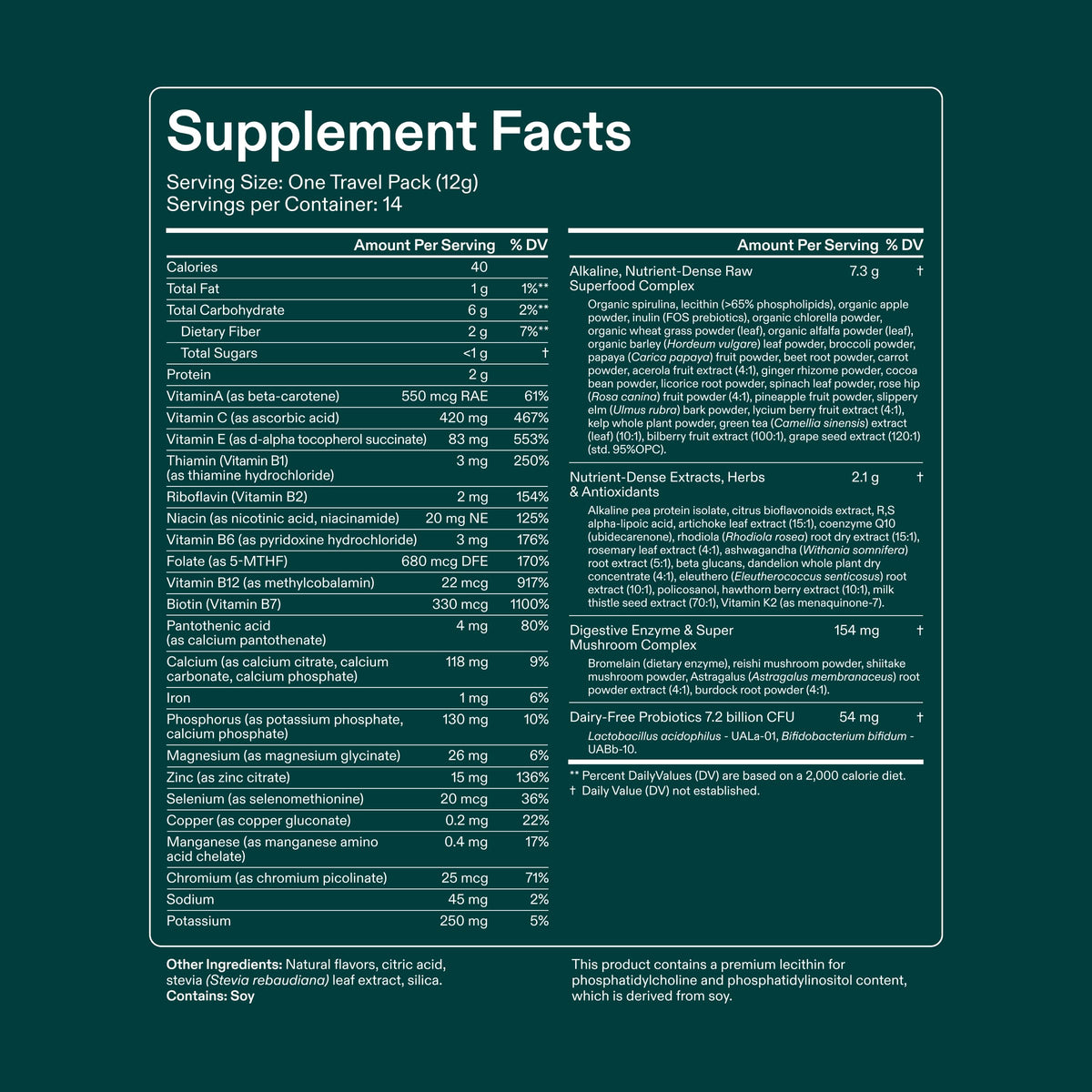AG1 Greens Powder Multivitamin
