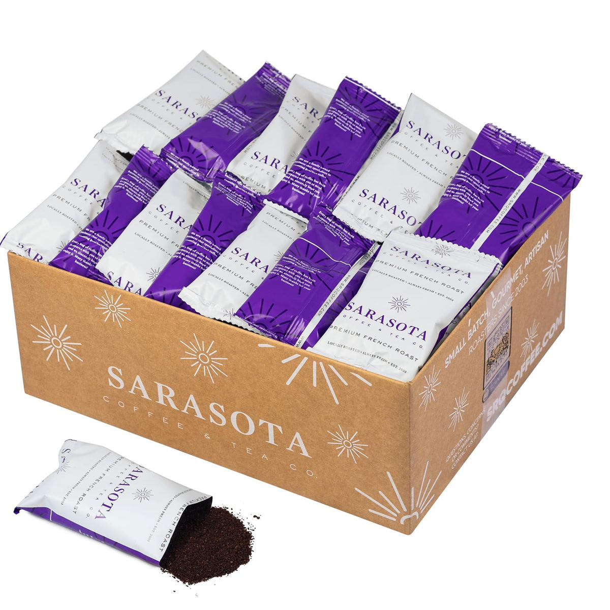 Low-Acid Decaf Flavored Ground Coffee – Premeasured Packs