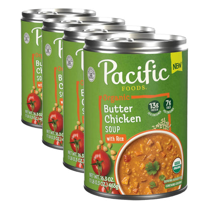 Pacific Foods Organic Chicken Noodle Soup, 16.1 oz Can (Pack of 12)