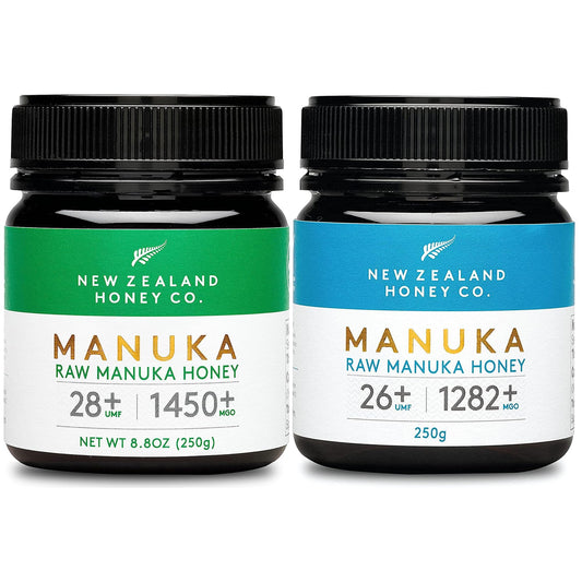 Raw Manuka Honey Duo – UMF 28+ & 26+, MGO 1450+ & 1282+