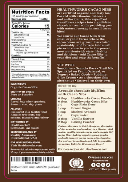 Organic Criollo Cacao Nibs – Raw, Unsweetened & Vegan
