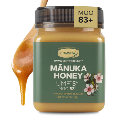 UMF 5+ Manuka Honey MGO 83+ – Raw & Unpasteurized
