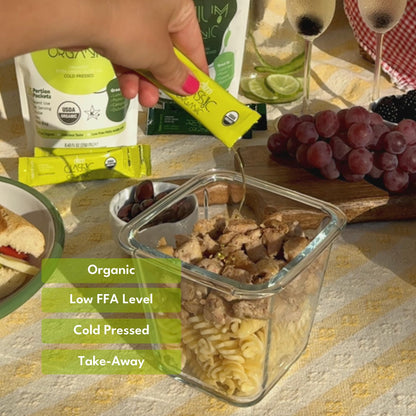 Organic Extra Virgin Olive Oil Packets – 750 Single Serves