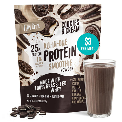 FlavCity Grass Fed Whey Protein Powder