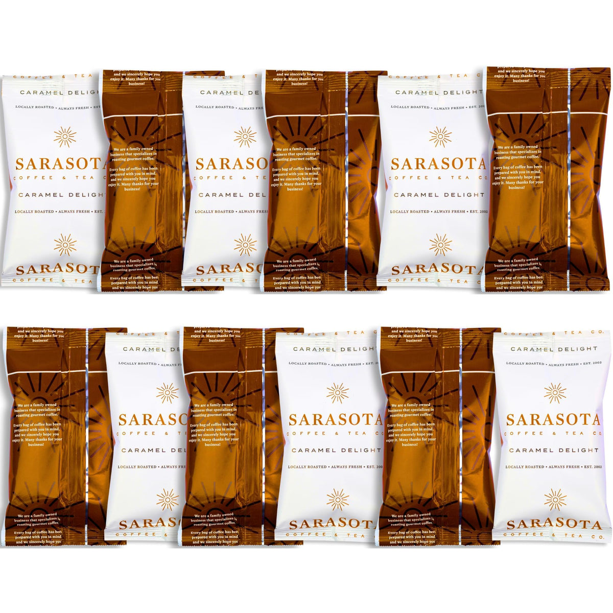 Low-Acid Decaf Flavored Ground Coffee – Premeasured Packs