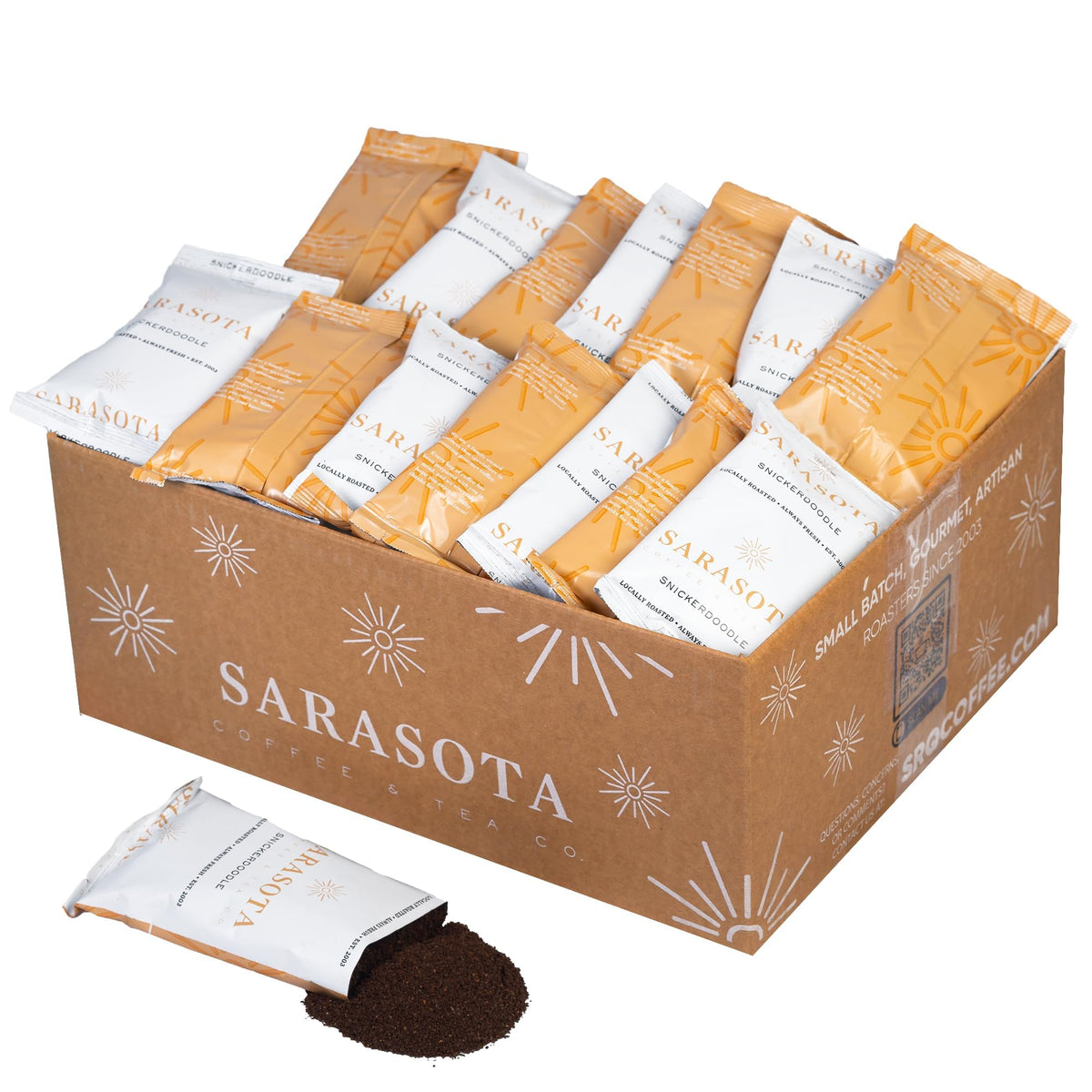 Low-Acid Decaf Flavored Ground Coffee – Premeasured Packs