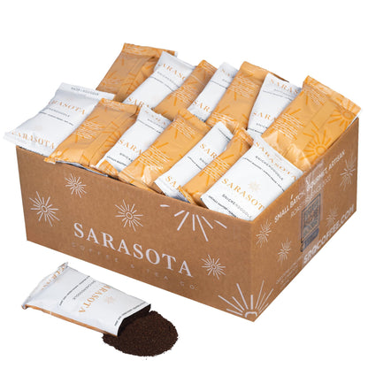 Low-Acid Decaf Flavored Ground Coffee – Premeasured Packs
