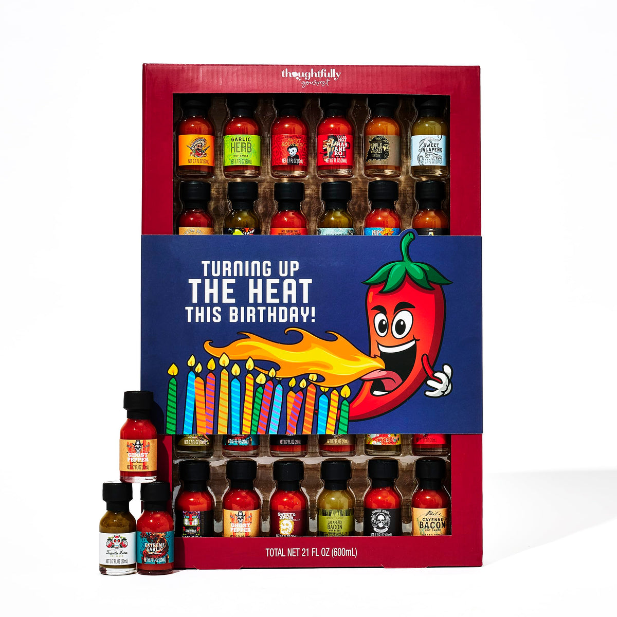 Thoughtfully Gourmet, Master Hot Sauce Collection Sampler Set, Set of 30