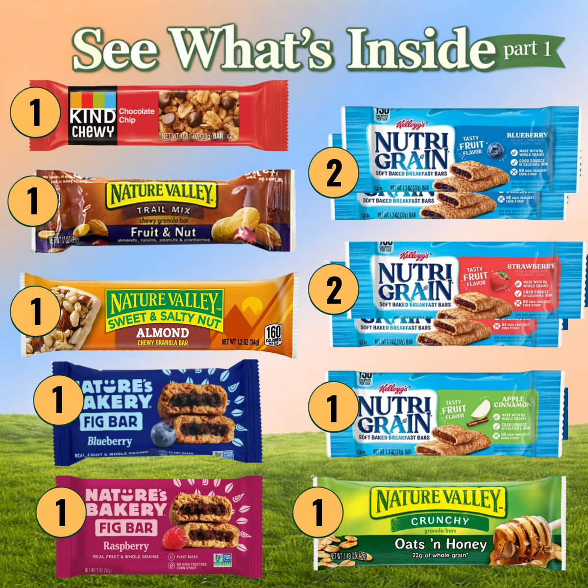 Snack Variety Box – Granola, Nuts, Fruit & Crackers, 30 Count