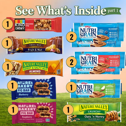 Snack Variety Box – Granola, Nuts, Fruit & Crackers, 30 Count