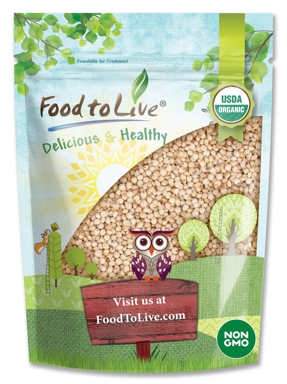 Organic Italian White Whole Grain Sorghum