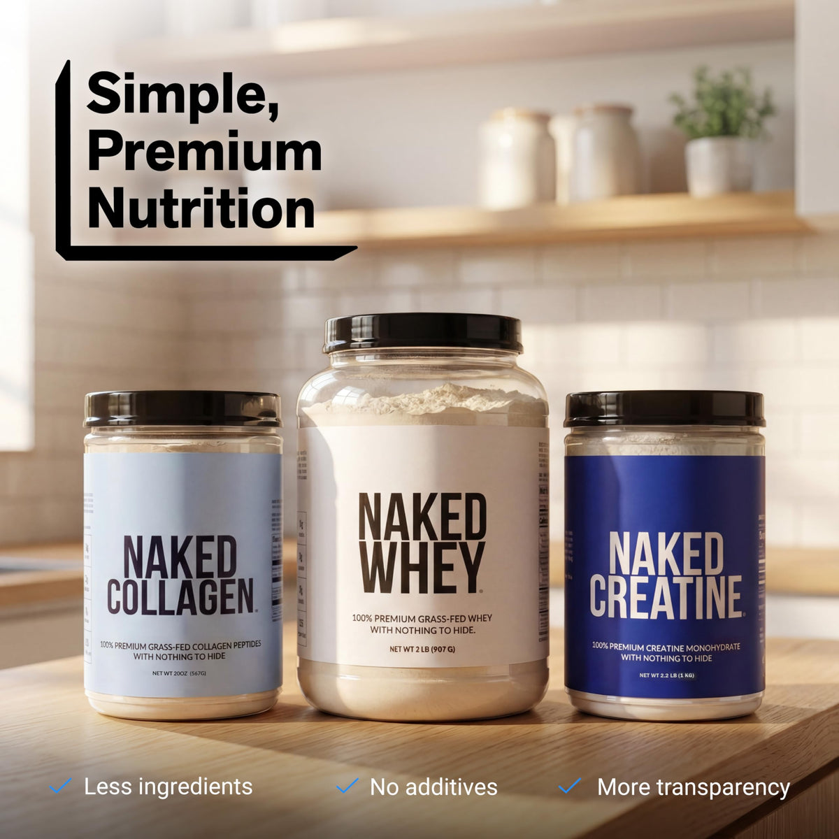 Naked Nutrition Whey Protein Powder