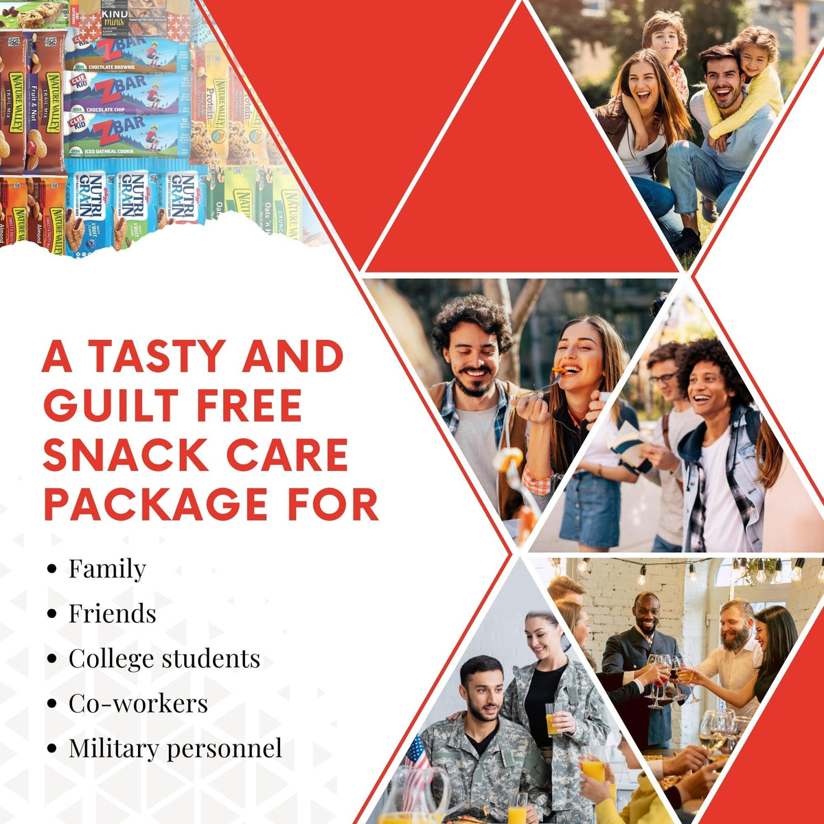 Snack Variety Gift Box – Care Package for Home, School & Office