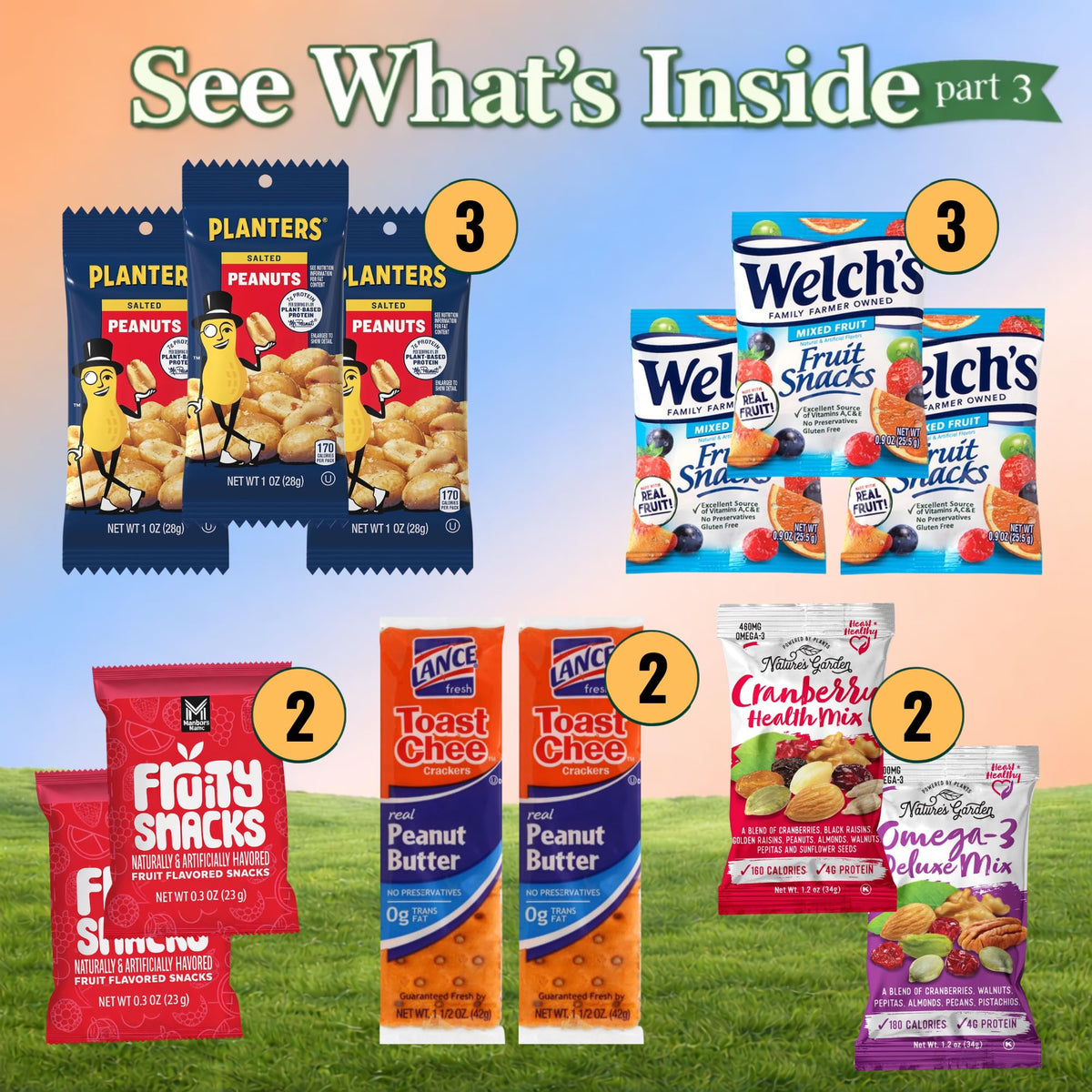 Snack Variety Box – Granola, Nuts, Fruit & Crackers, 30 Count