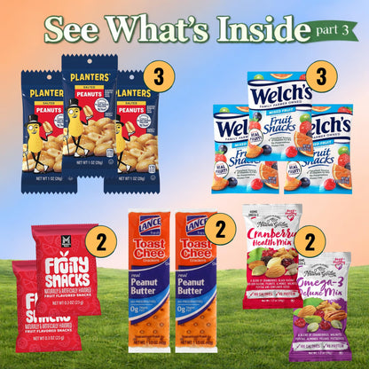 Snack Variety Box – Granola, Nuts, Fruit & Crackers, 30 Count