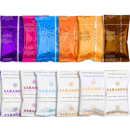 Low-Acid Decaf Flavored Ground Coffee – Premeasured Packs
