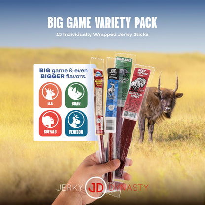 Gourmet Jerky Variety Pack – High-Protein Farm-Raised Mix