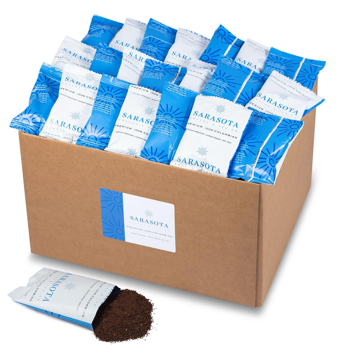 Low-Acid Decaf Flavored Ground Coffee – Premeasured Packs